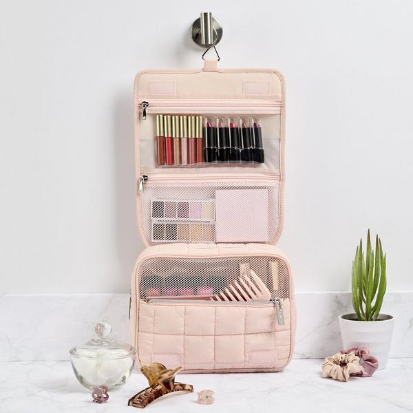 Tartan + Twine Light Pink Puffer Hanging Organizer #4