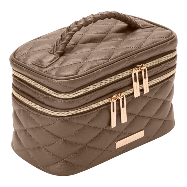 Tartan + Twine Cocoa Luxe Double Zip Train Case #2