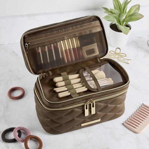 Tartan + Twine Cocoa Luxe Double Zip Train Case #4
