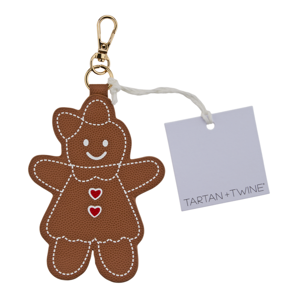 Tartan + Twine Gingerbread Cookie Bag Charm #2
