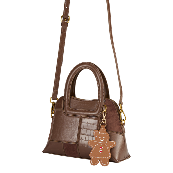 Tartan + Twine Gingerbread Cookie Bag Charm #4