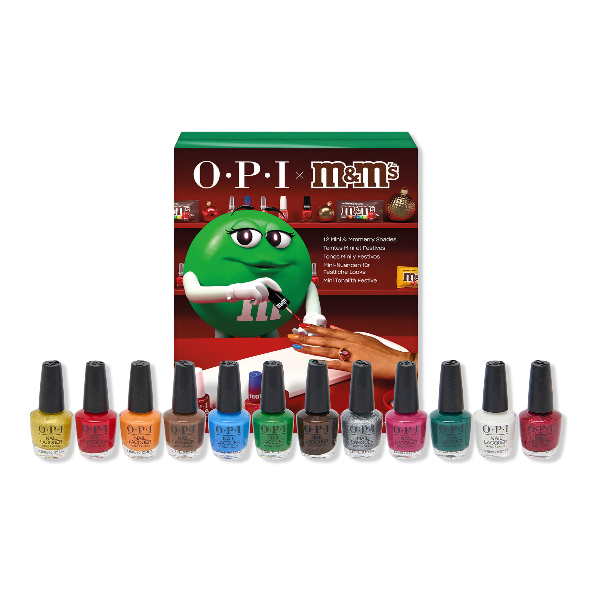 OPI OPIxM&M Holiday Collectible 12 Piece Advent Calendar #1