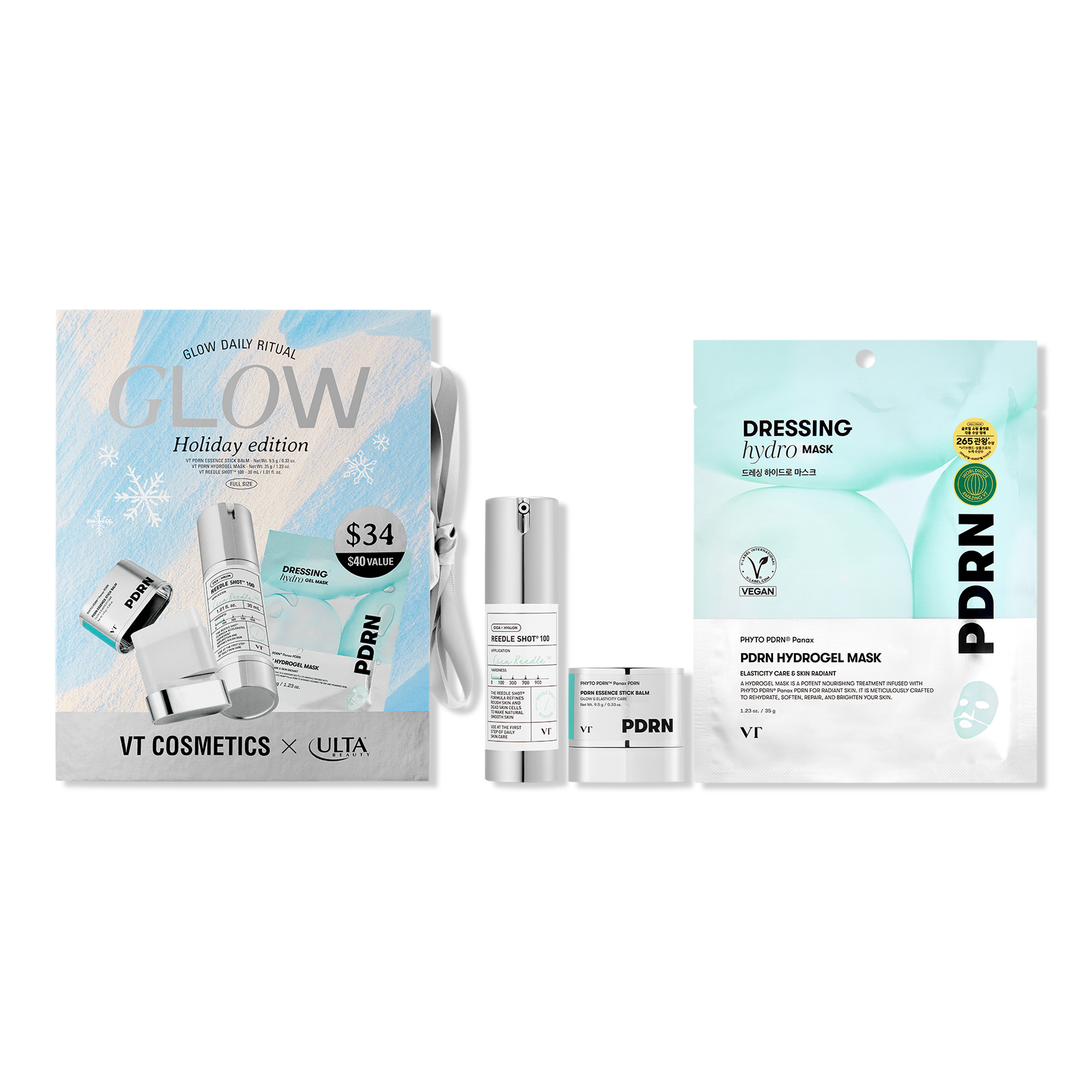 VT Cosmetics PDRN Glow Recovery 3 Piece Ritual Set #1
