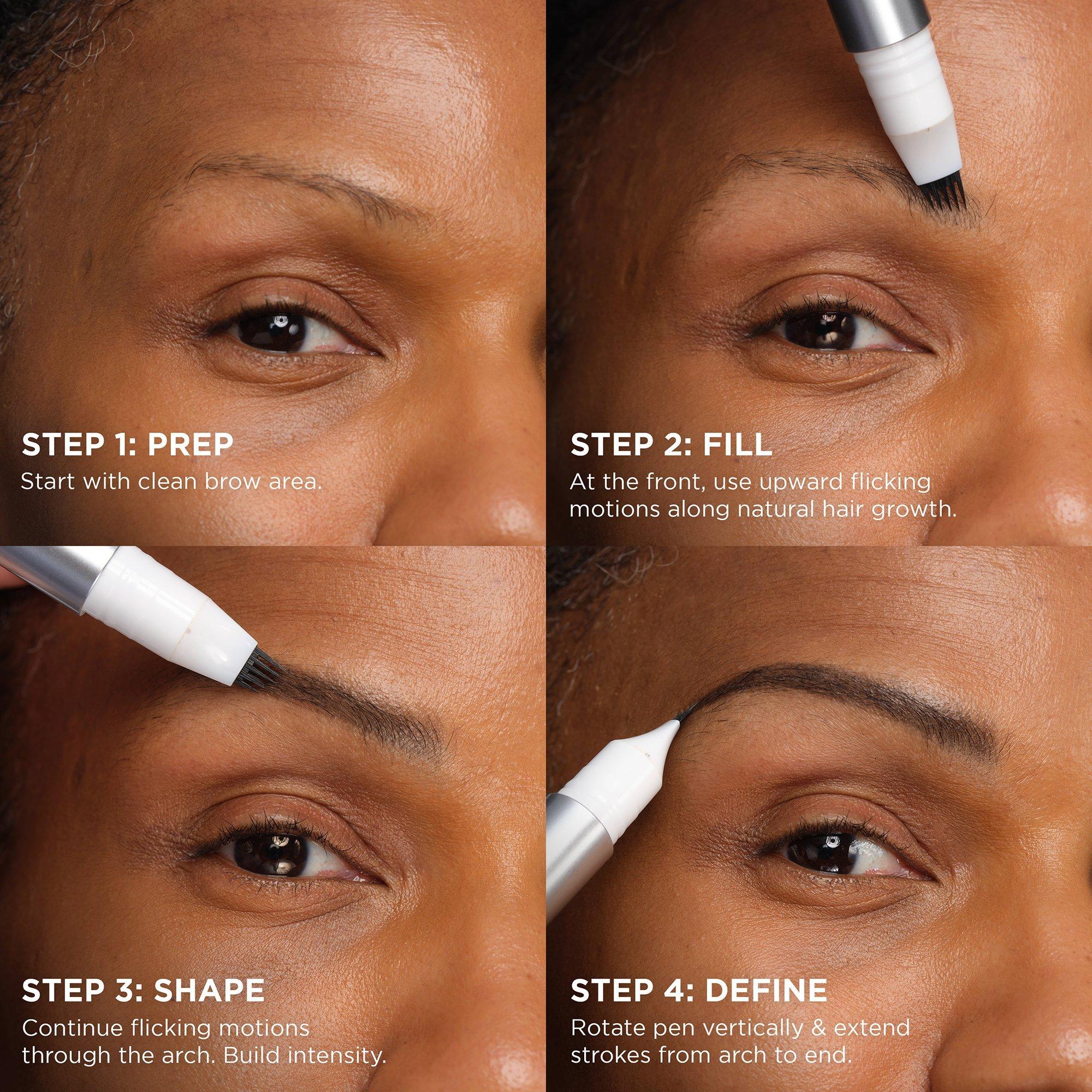 Оттеночный карандаш для бровей IT Cosmetics Hello Brow с несколькими щетинками, цвет: Чёрный коричневый — фото 5