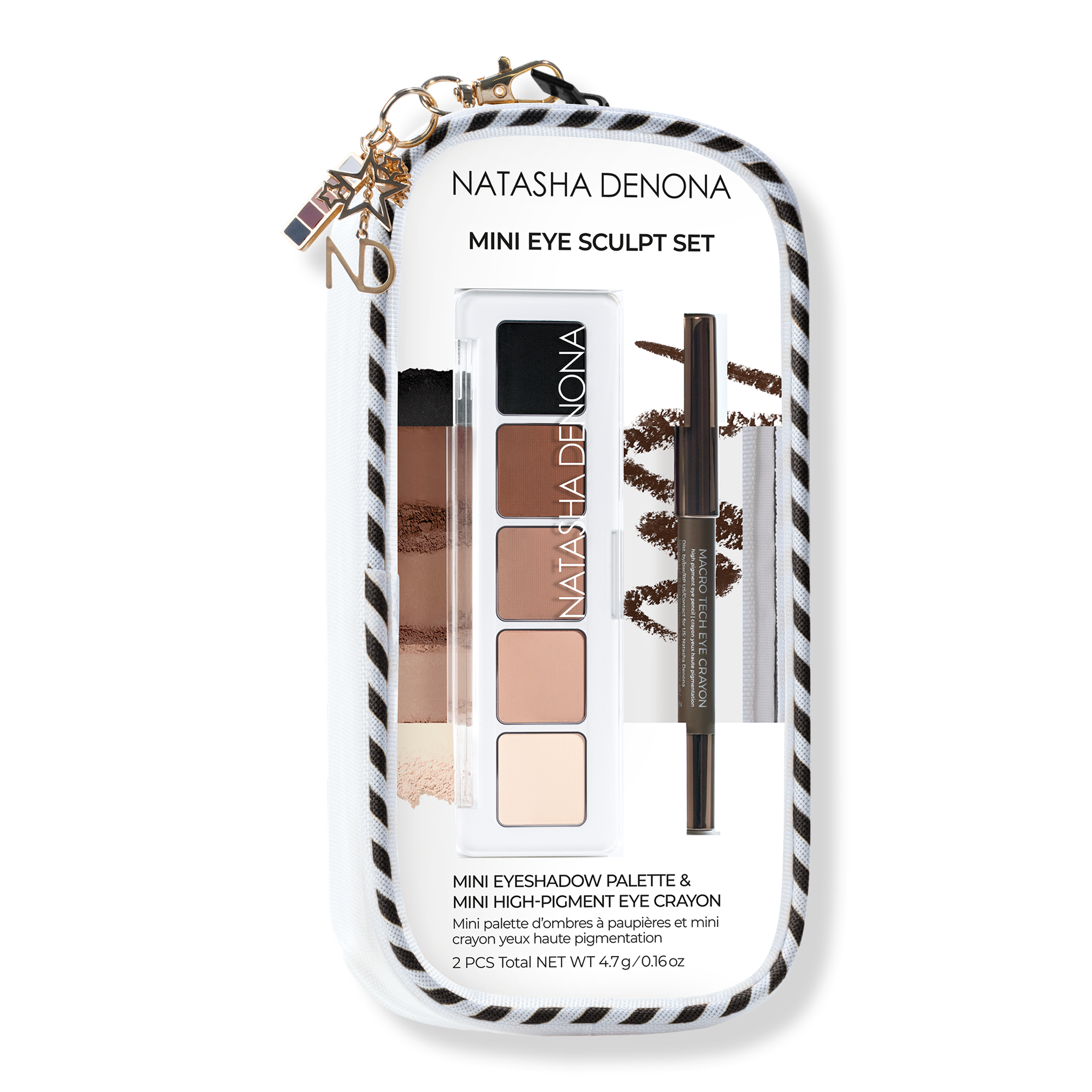 NATASHA DENONA Mini Eye Sculpt Eyeshadow Palette & Eye Crayon Pencil Duo Makeup Gift Set #1