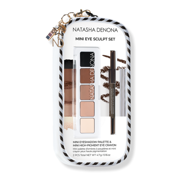 NATASHA DENONA Mini Eye Sculpt Eyeshadow Palette & Eye Crayon Pencil Duo Makeup Gift Set #1