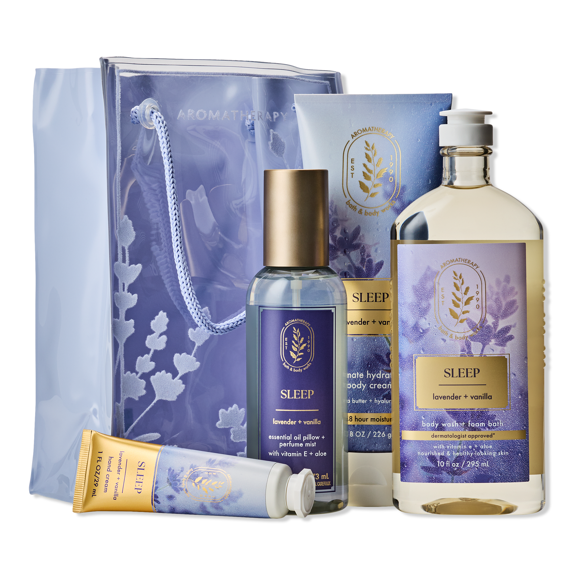 Bath & Body Works Sleep Lavender + Vanilla Gift Set #1
