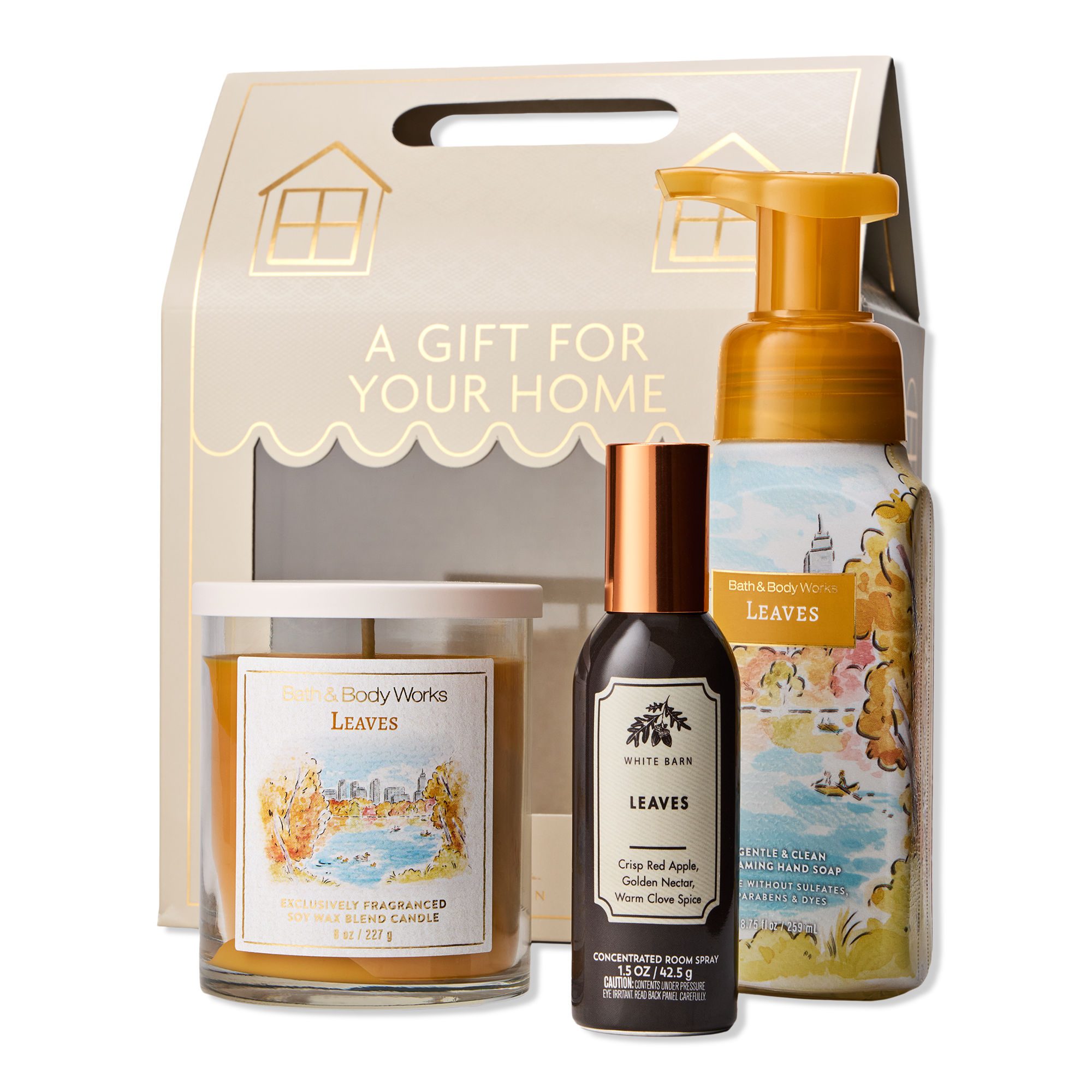 Bath & Body Works Leaves Home Gift Set #1