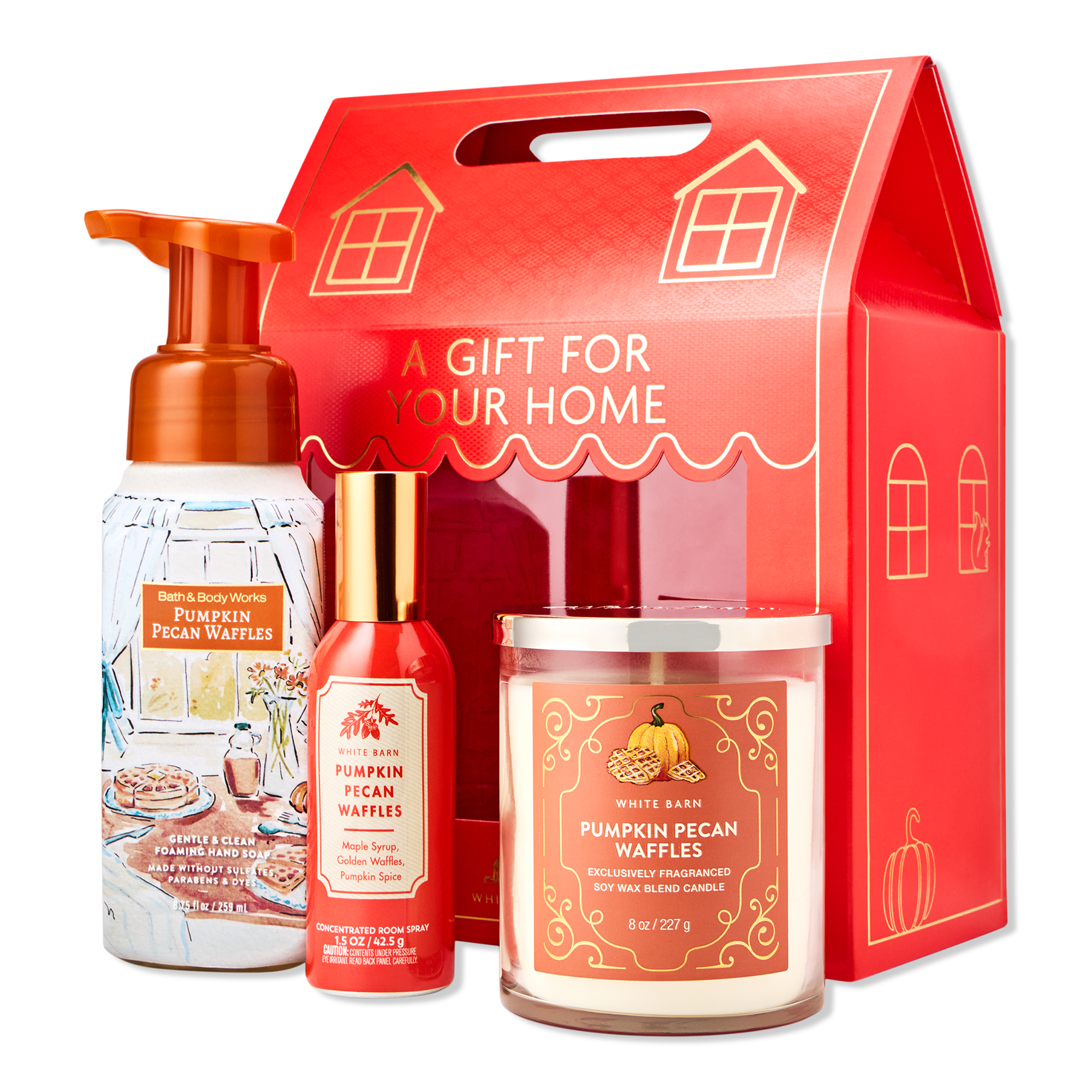 Bath & Body Works Pumpkin Pecan Waffles Home Gift Set #1