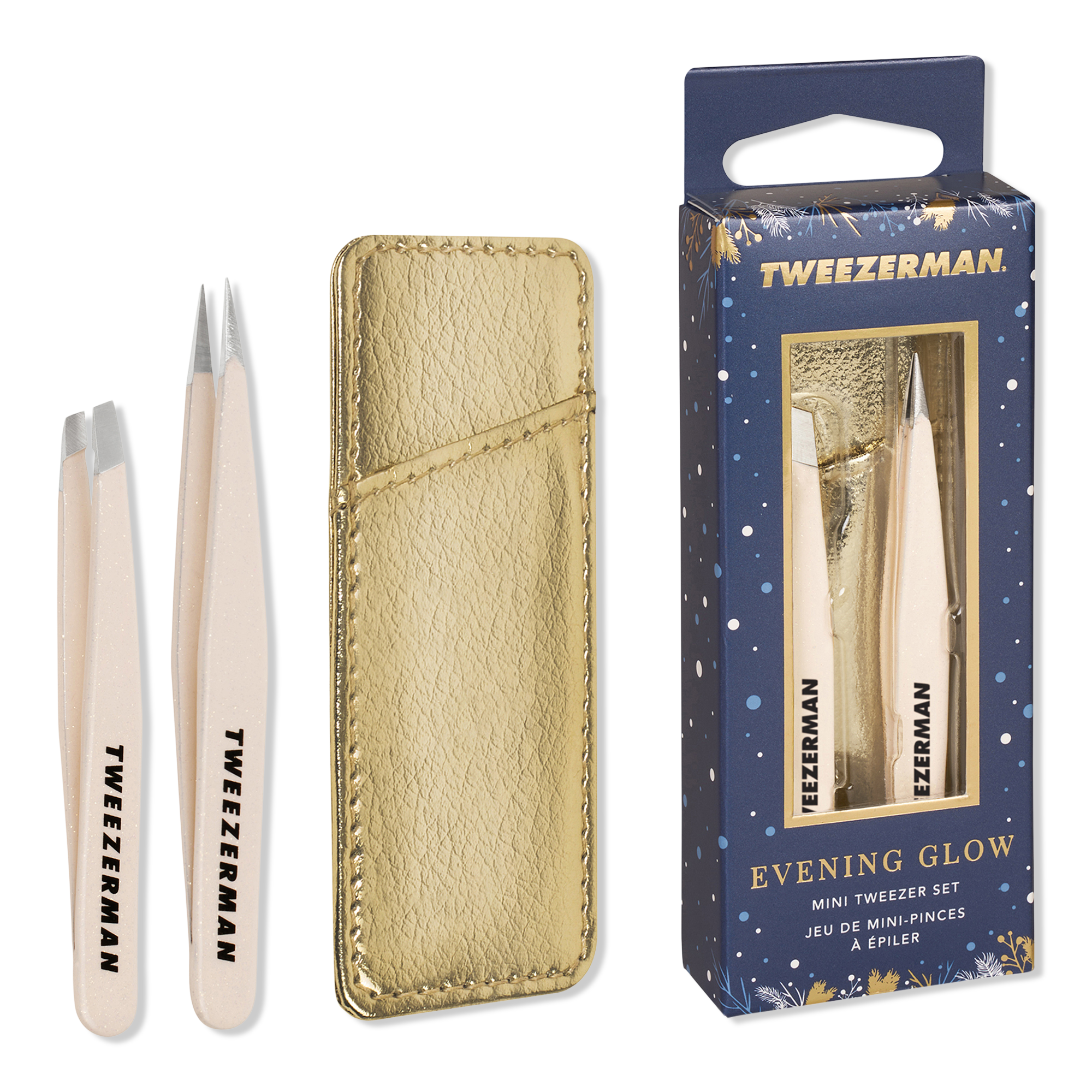 Tweezerman Evening Glow Mini Tweezer Set with Case #1