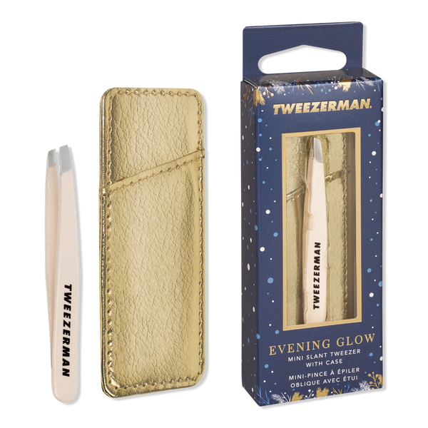 Tweezerman Evening Glow Mini Slant Tweezer with Case #1