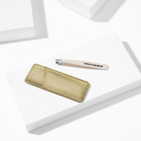 Tweezerman Evening Glow Mini Slant Tweezer with Case #6