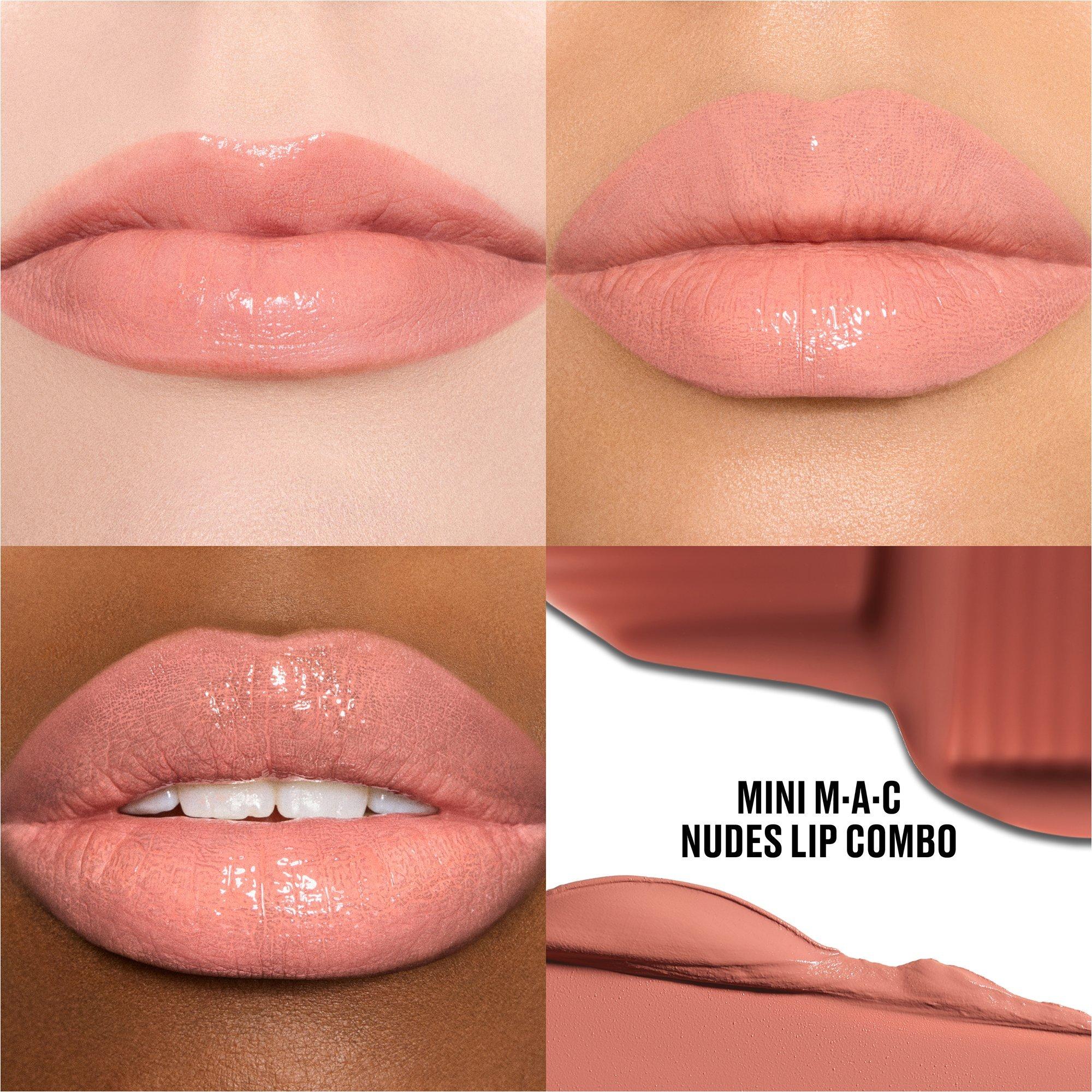 Набор для губ Mac Nudes Lip Combo, мини-версия — фото 3