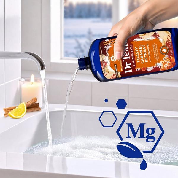 Dr Teal's Toasty Caramel Foaming Bath with Pure Epsom Salt #3