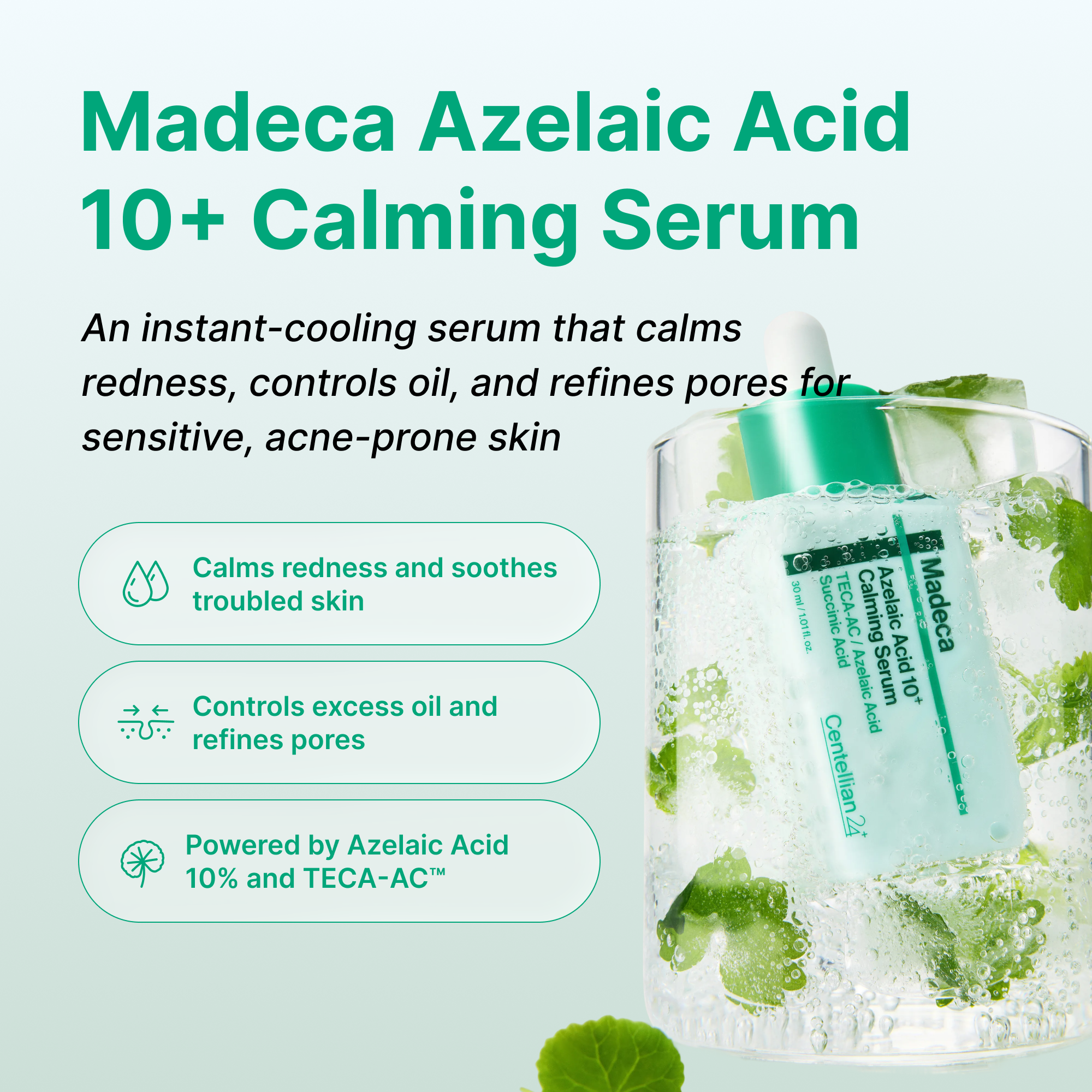 Успокаивающая сыворотка с азелаиновой кислотой Centellian24 Madeca Azelaic Acid 10+ — фото 3