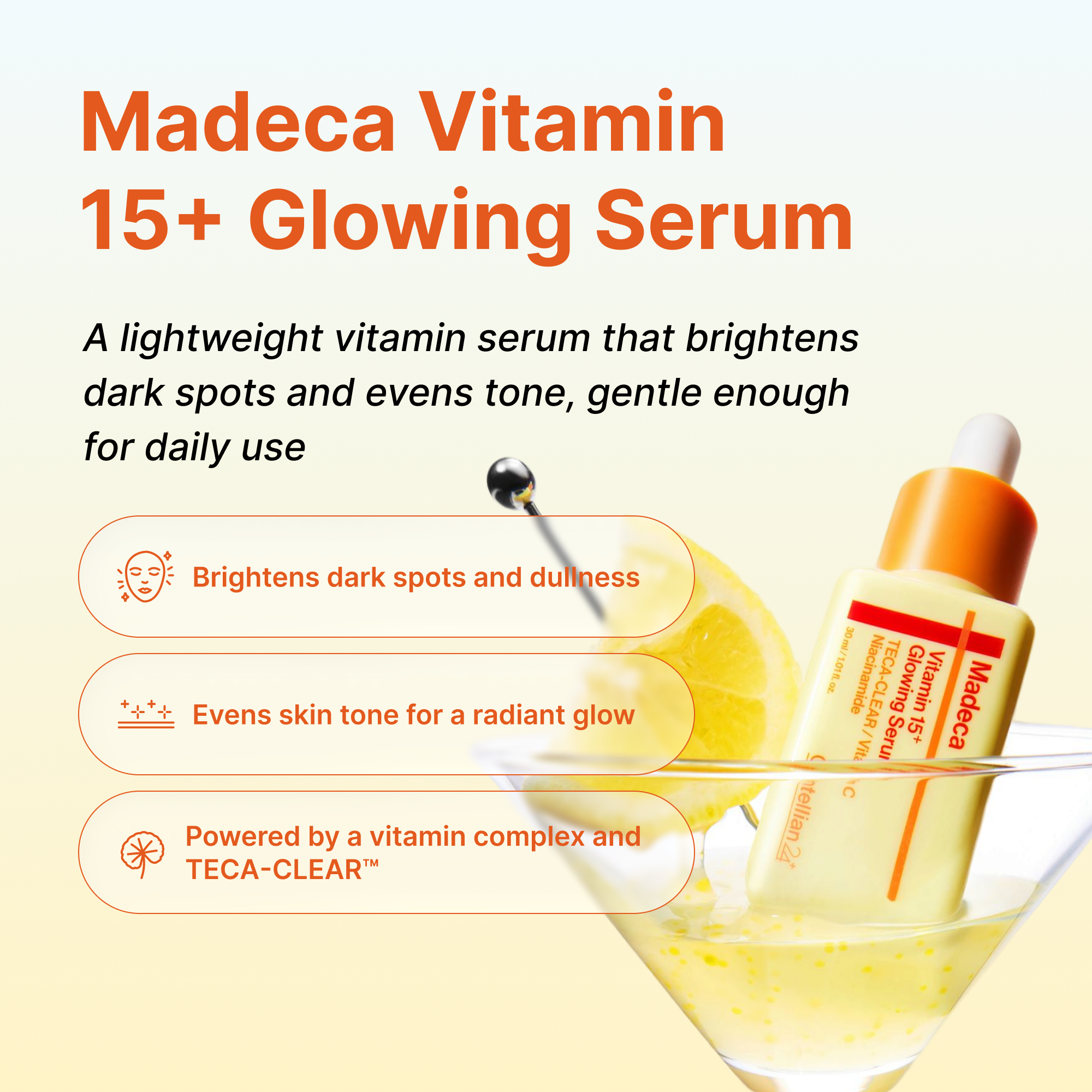 Сыворотка для сияния кожи с витамином 15+ Centellian24 Madeca Vitamin — фото 3