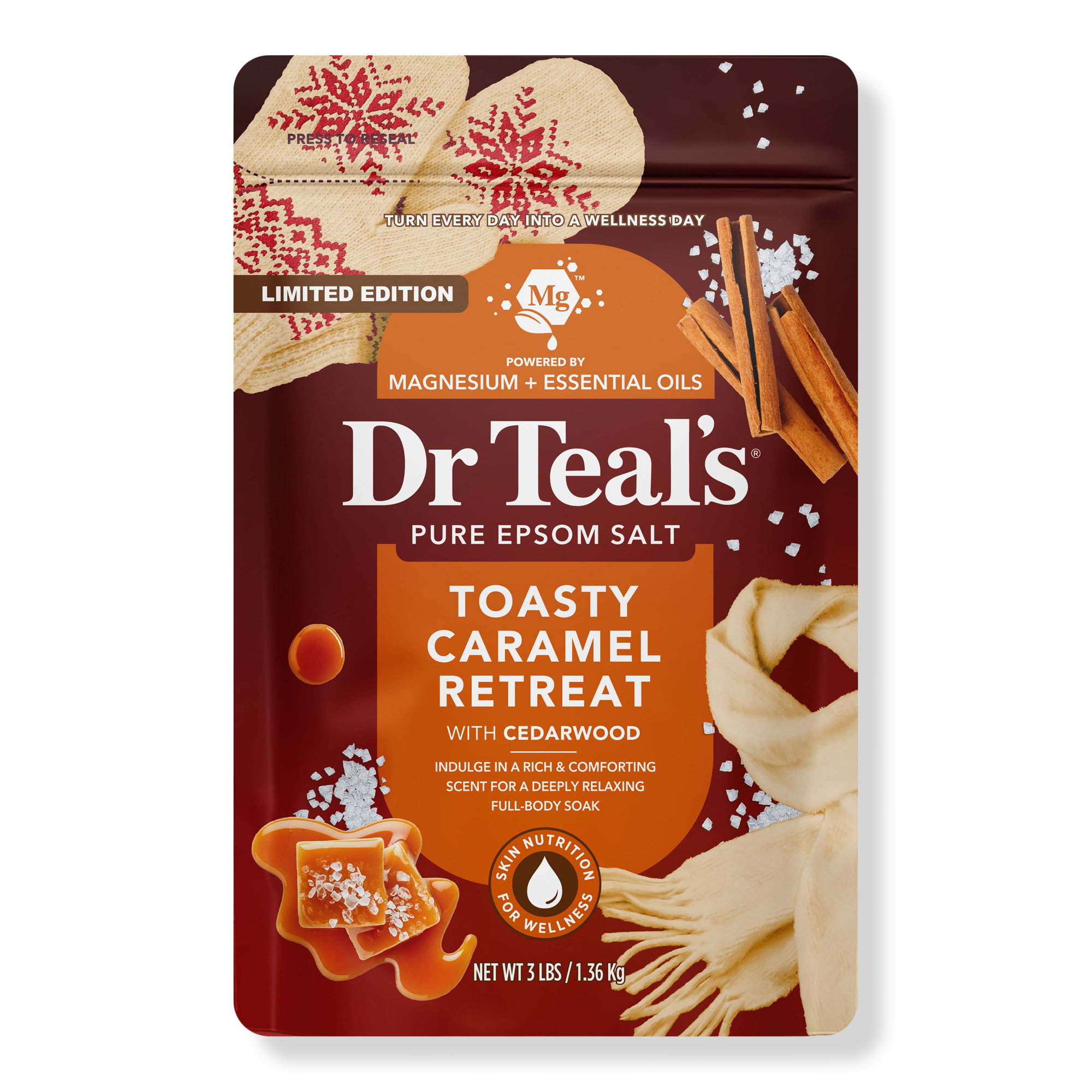Dr Teal's Toasty Caramel Epsom Salt Magnesium Soak #1