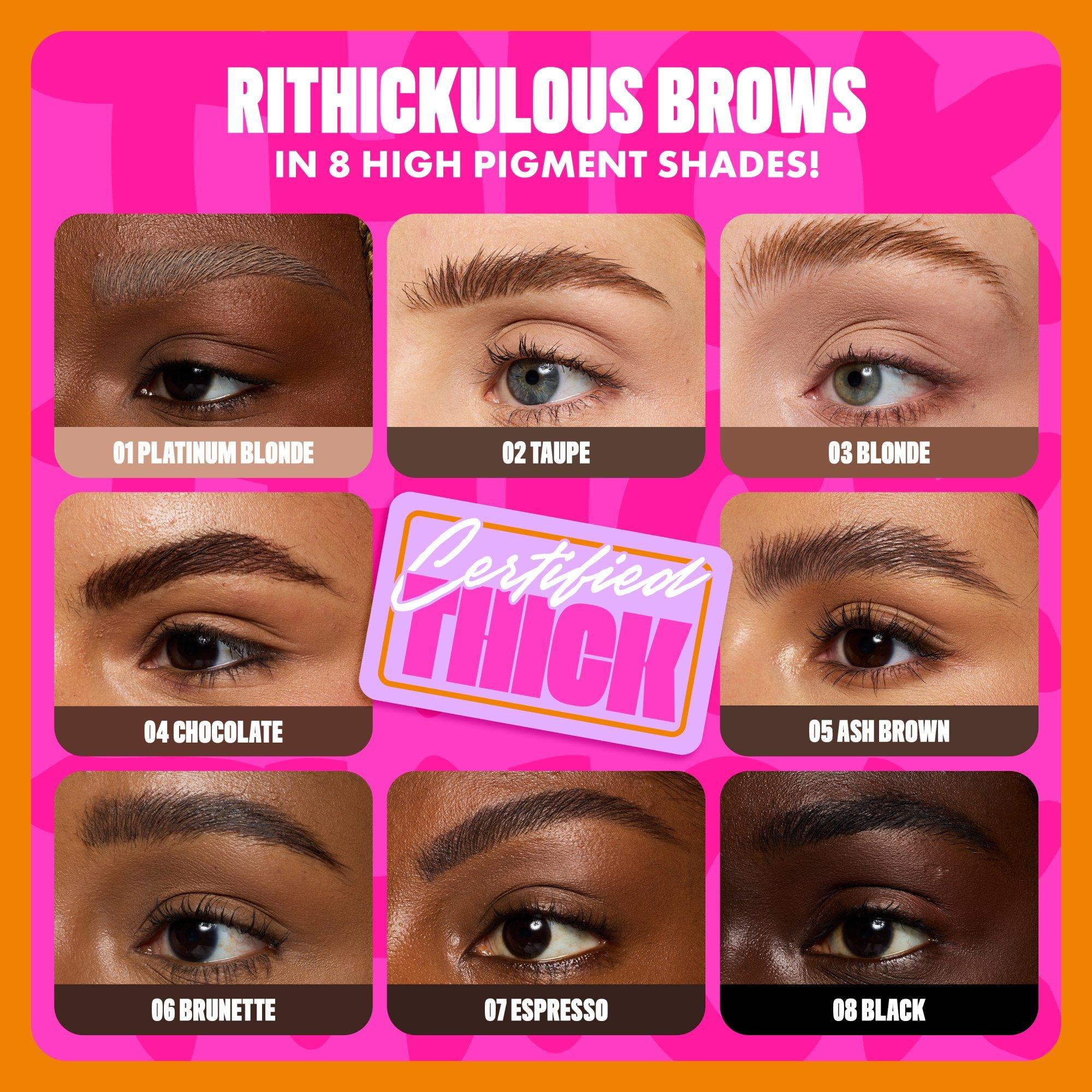 Тушь для бровей NYX Professional Makeup Rithickulous, цвет: Пепельный коричневый — фото 6