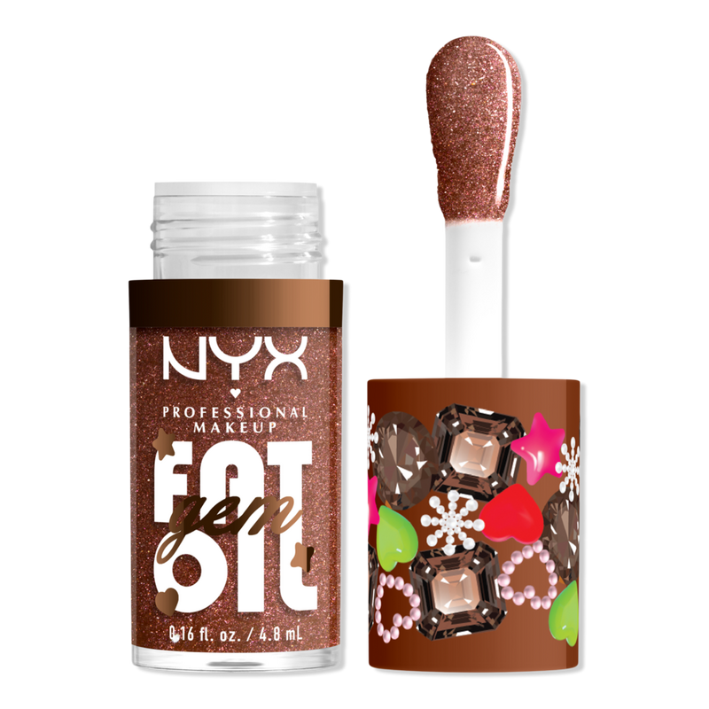 Beauty:Burst / 10TH IMPACT ナードコア NYX Professional Makeup - Cacao Gem Fat Oil Gem Lip Drip | Ulta Beauty