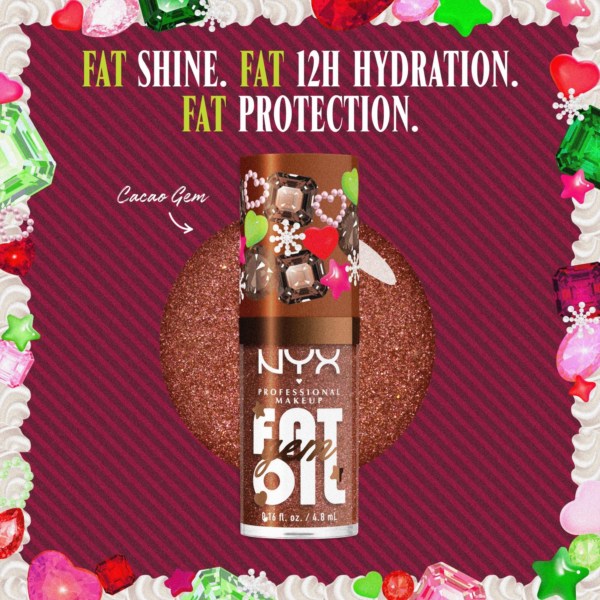 Масло для губ NYX Professional Makeup Fat Oil Gem Lip Drip, цвет: Какао — фото 3