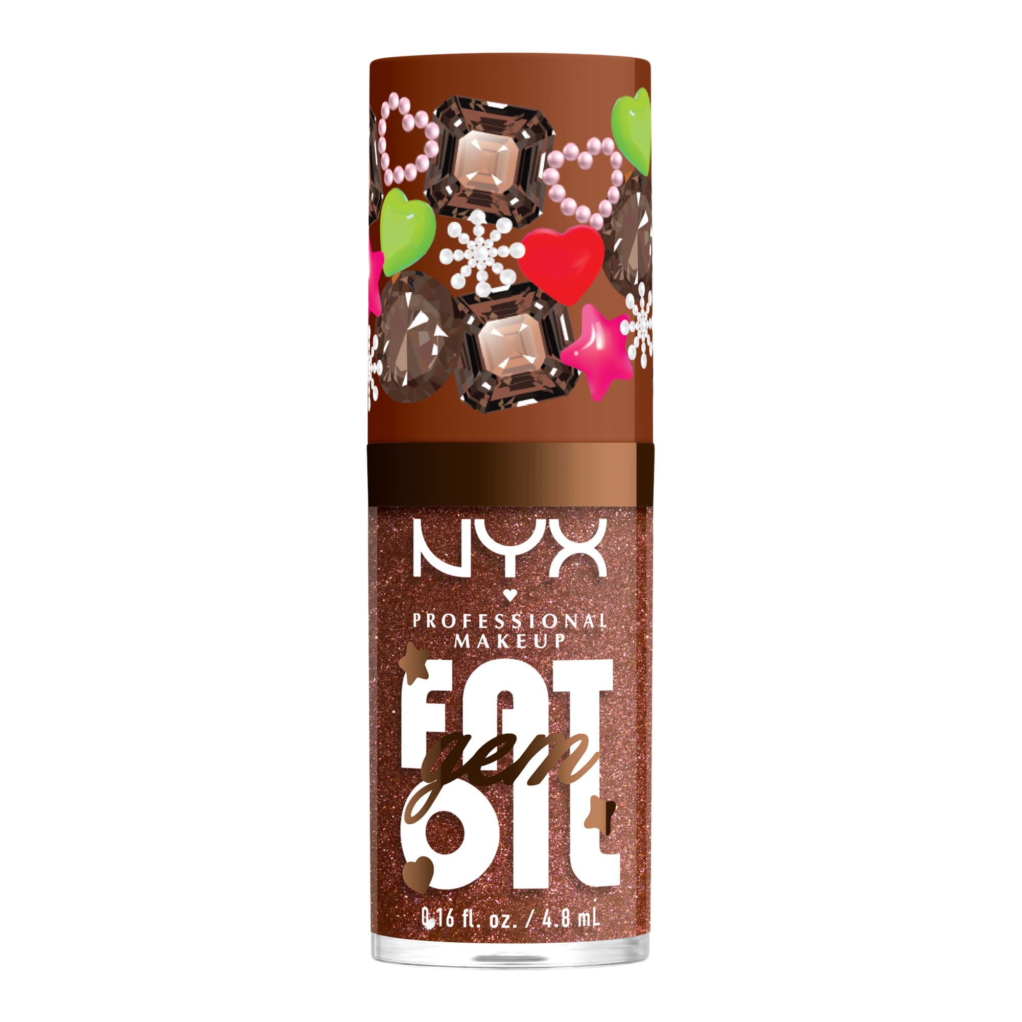 Масло для губ NYX Professional Makeup Fat Oil Gem Lip Drip, цвет: Какао — фото 5