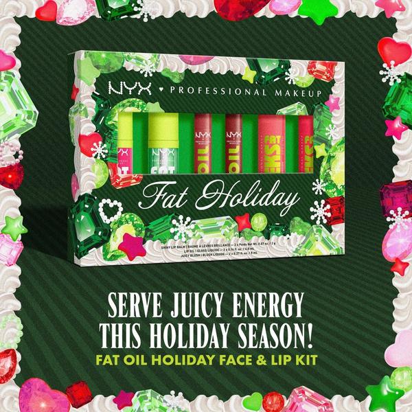 NYX Professional Makeup Fat Oil Holiday Lip and Cheek Kit #3