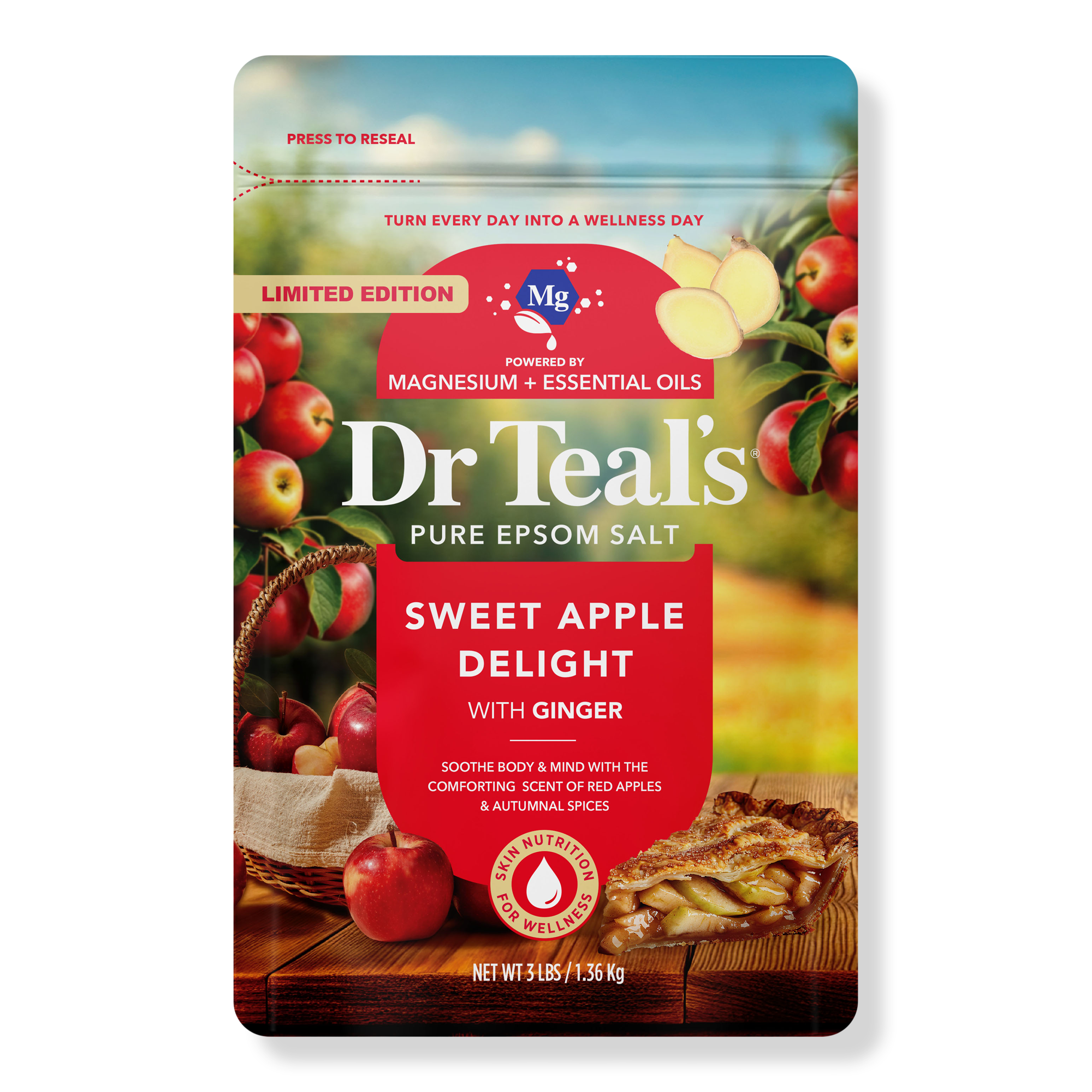Dr Teal's Sweet Apple Delight Epsom Salt Magnesium Soak #1