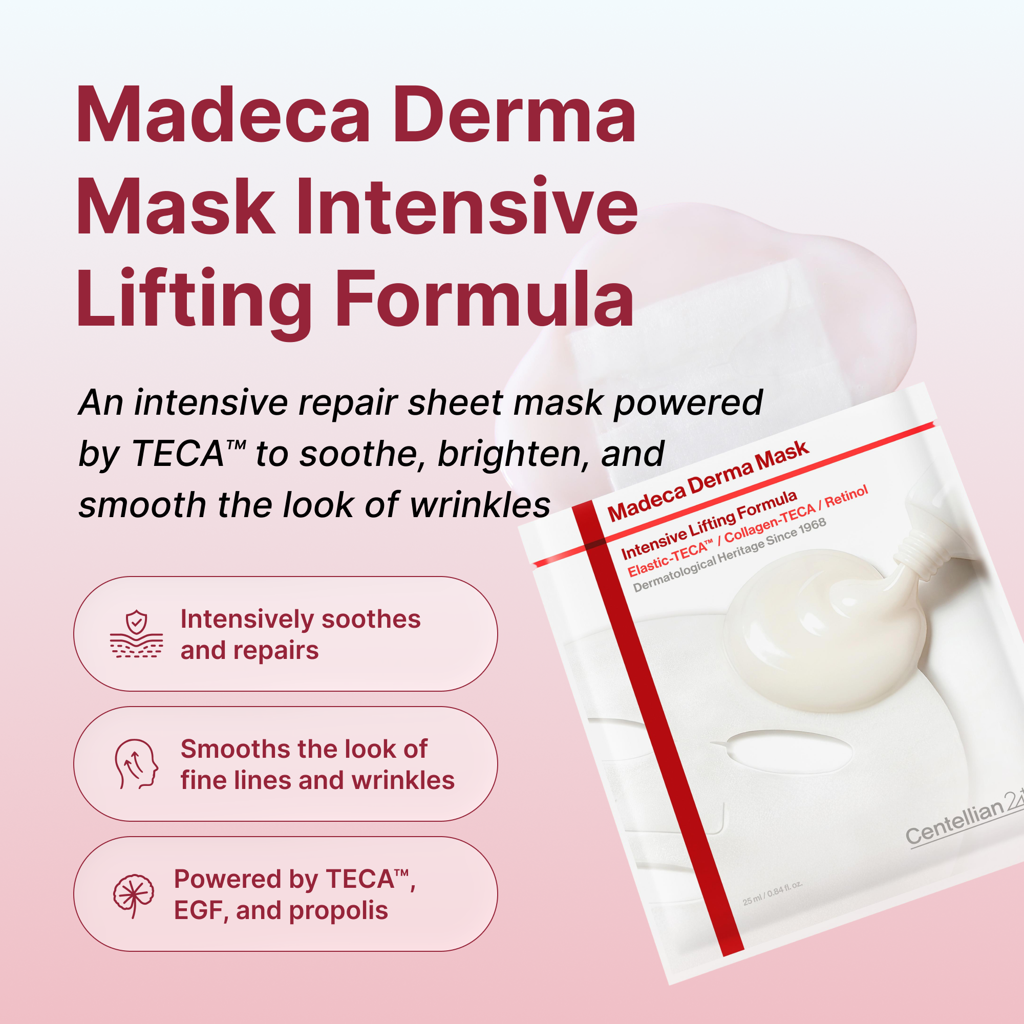 Лифтинг-маска для лица Centellian24 Madeca Derma Intensive Lifting Formula — фото 3