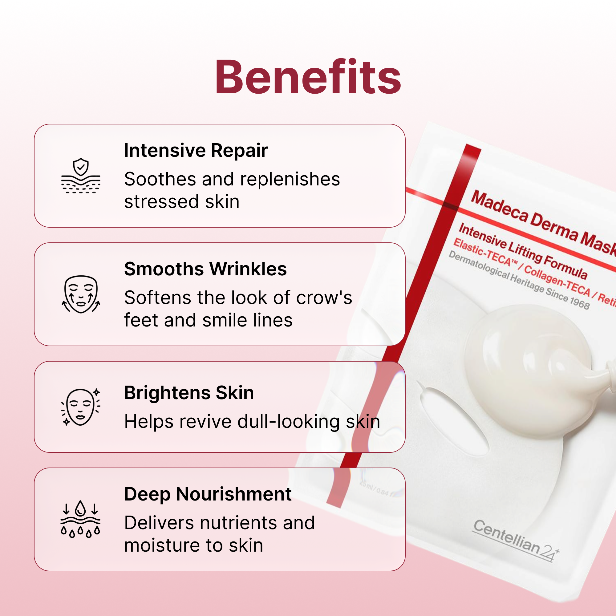 Лифтинг-маска для лица Centellian24 Madeca Derma Intensive Lifting Formula — фото 5