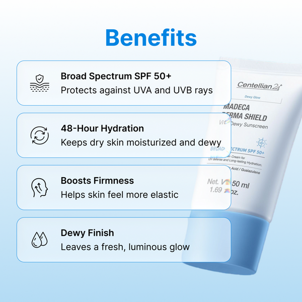 Centellian24 Madeca Derma Shield Vital Dewy Sunscreen Cream SPF 50+ #5