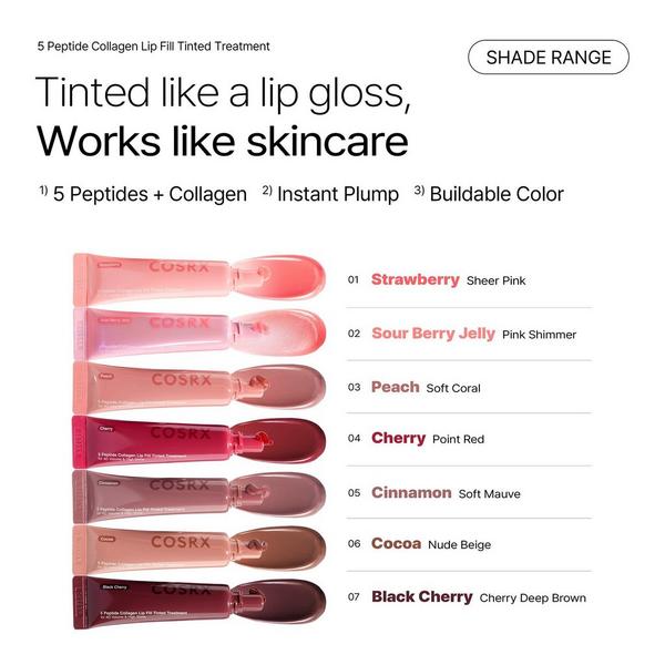 COSRX 5 Peptide Collagen Lip Fill Tinted Treatment #9