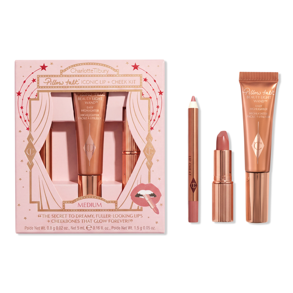 Charlotte Tilbury Pillow Talk Iconic Lip + Cheek Kit - Pillow Talk Medium