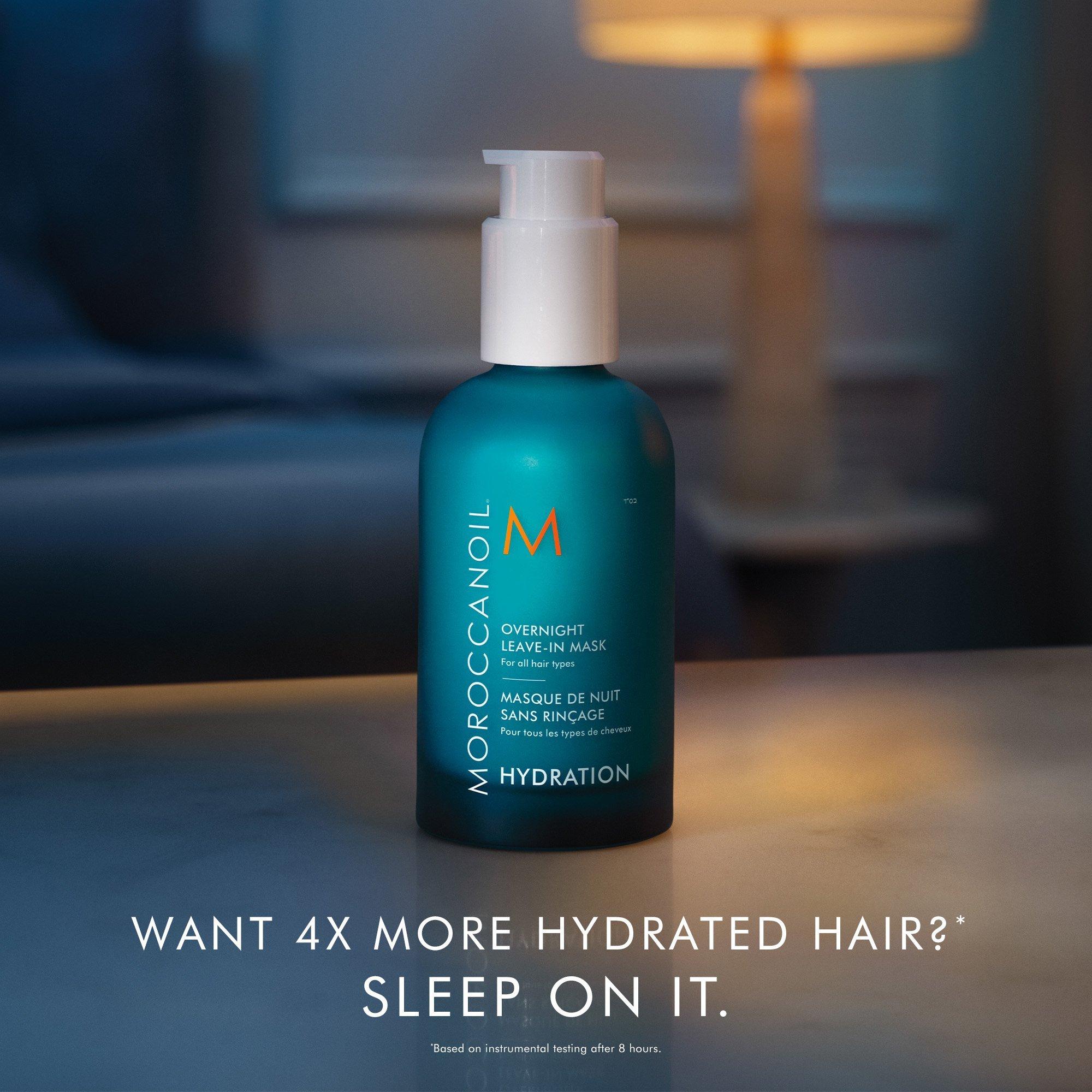 Ночная увлажняющая несмываемая маска-сыворотка для волос Moroccanoil — фото 6