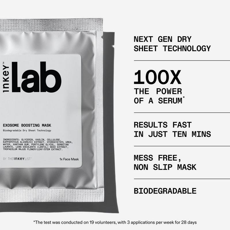 The INKEY List - Inkey Lab Exosome Boosting Dry Sheet Mask | Ulta
