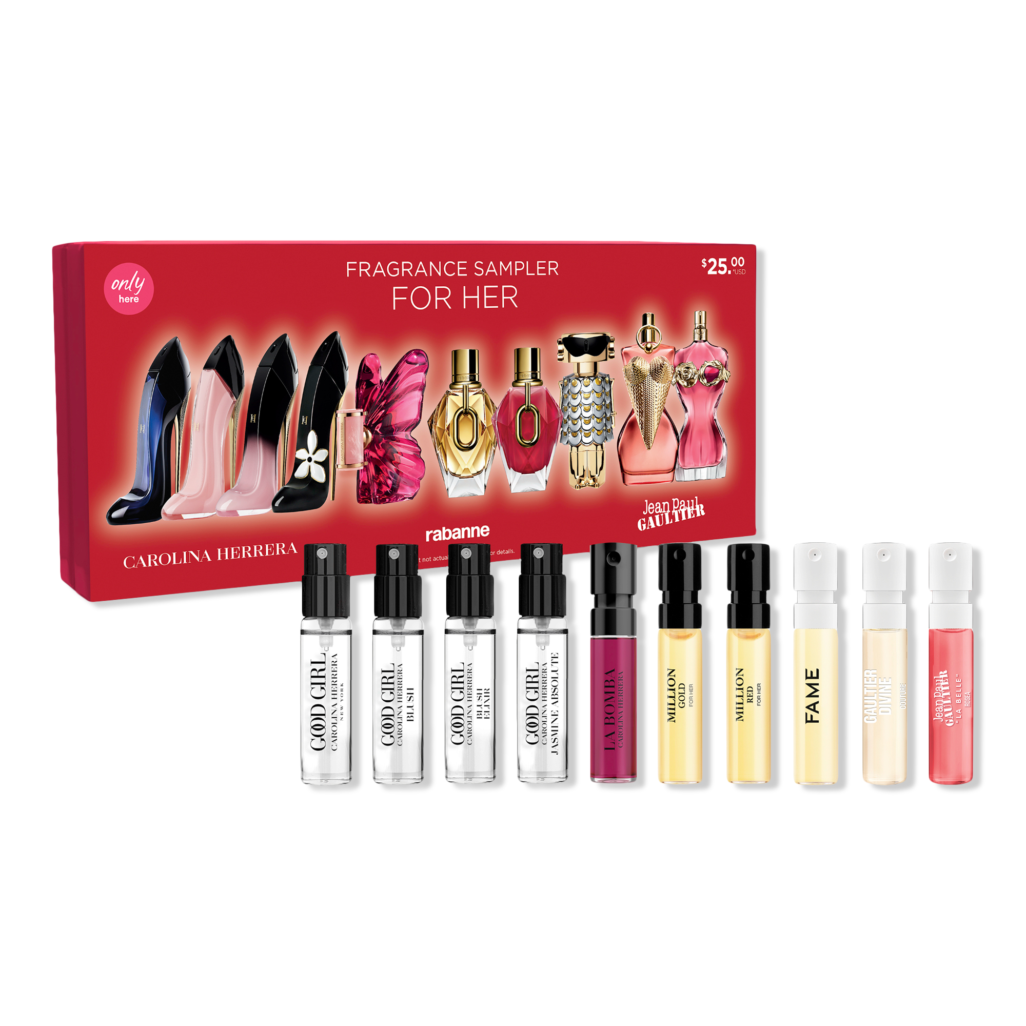 Carolina Herrera Perfume Discovery 10 Piece Sampler Gift Set #1