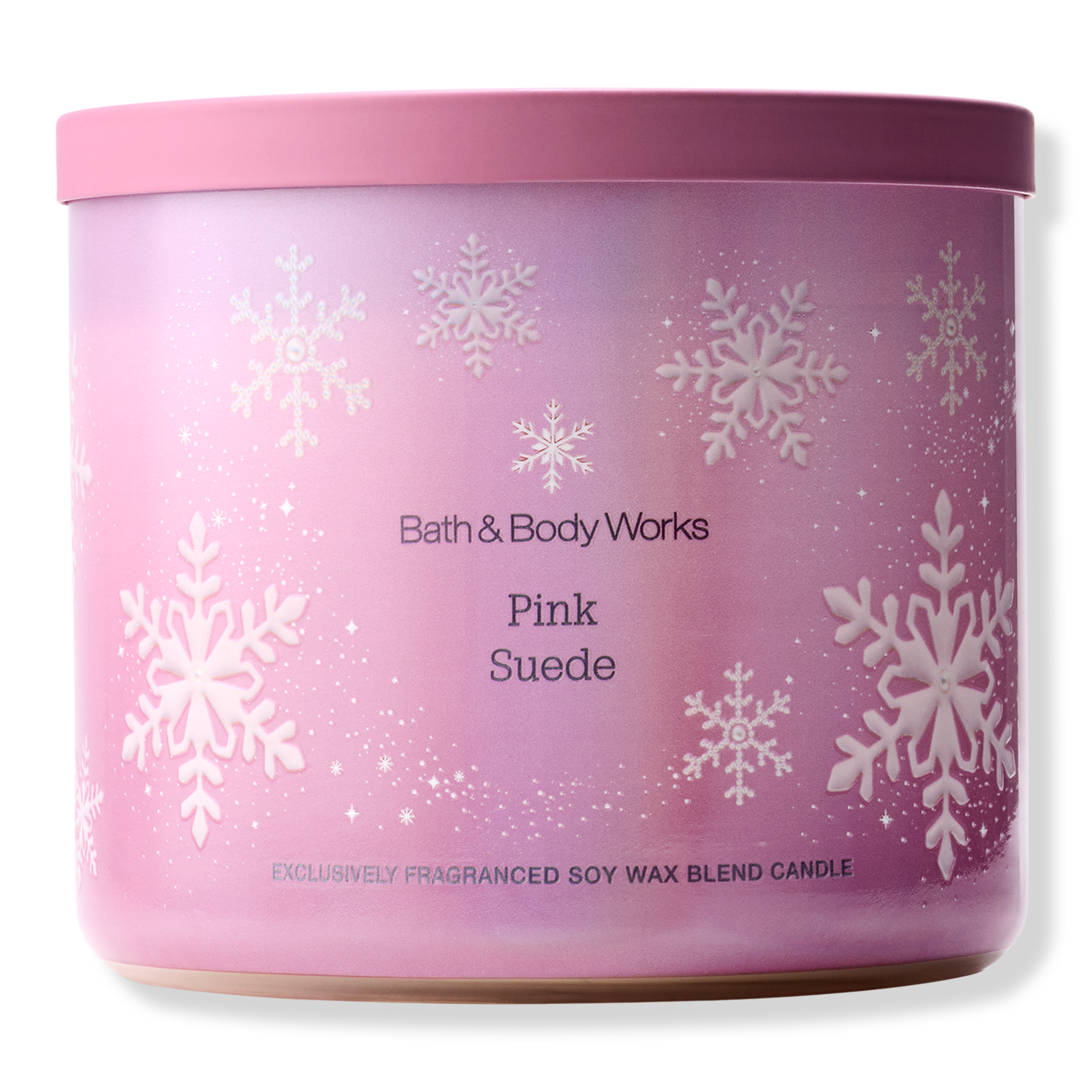 Bath & Body Works Pink Suede 3-Wick Scented Candle #1
