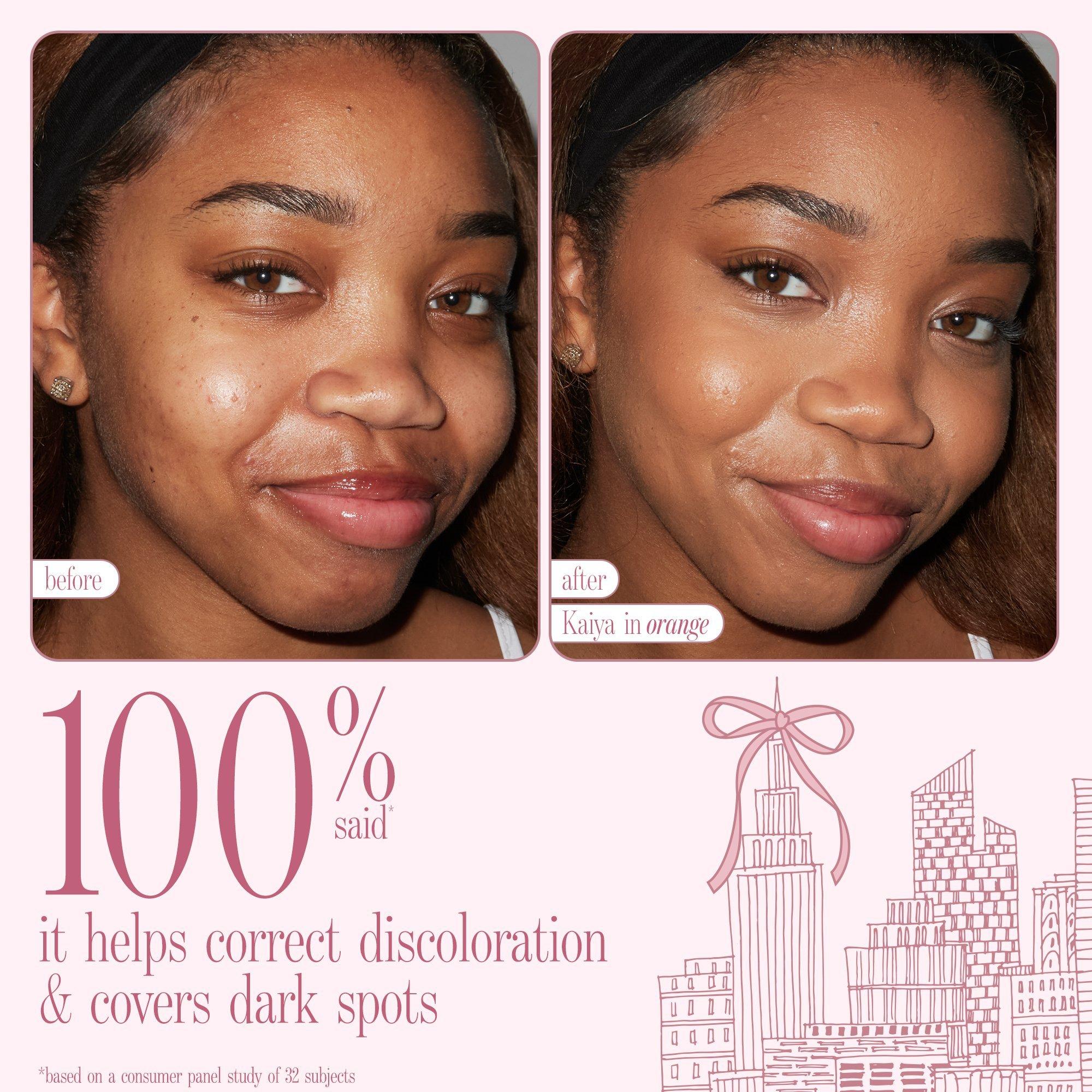 Корректор для кожи под глазами и кисть Tarte Face Card Never Declines CC, цвет: Светлый средний персиковый — фото 5