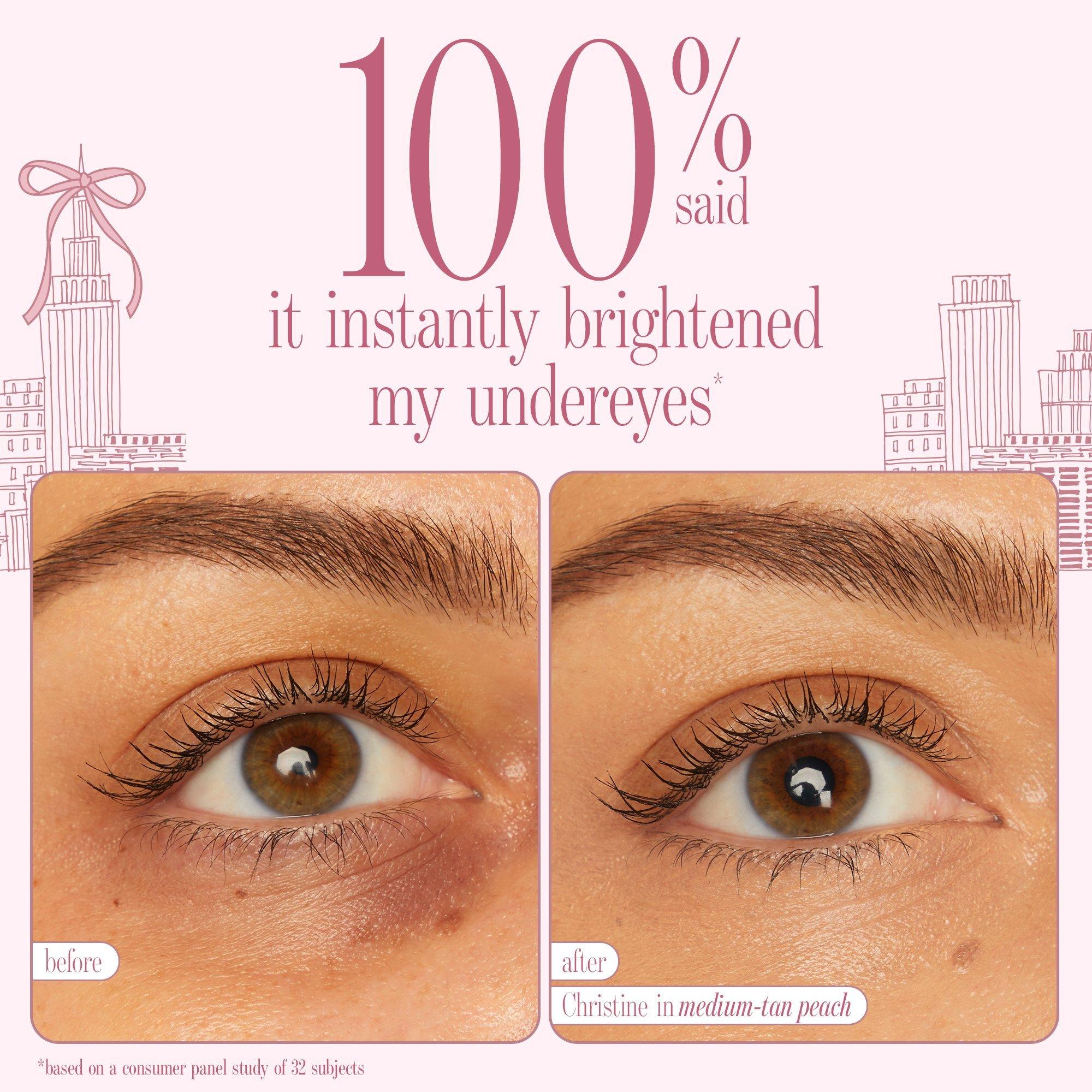 Корректор для кожи под глазами и кисть Tarte Face Card Never Declines CC, цвет: Светлый средний персиковый — фото 6