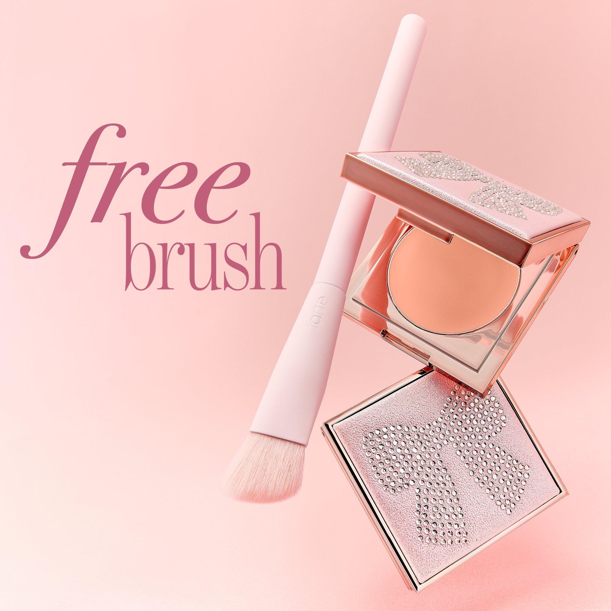 Корректор для кожи под глазами и кисть Tarte Face Card Never Declines CC, цвет: Светлый средний персиковый — фото 7