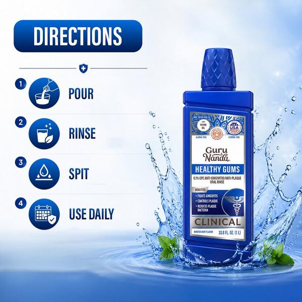 GuruNanda Healthy Gums Anti-Gingivitis Oral Rinse #5