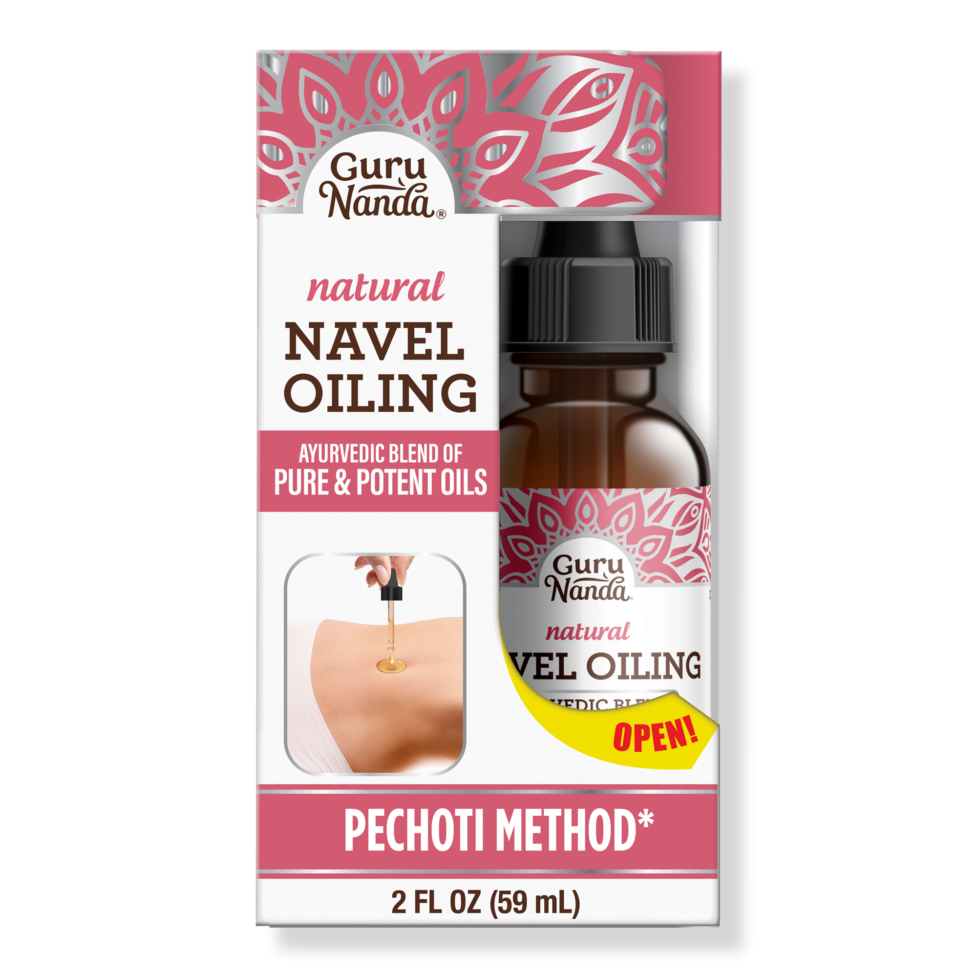 GuruNanda Ayurvedic Navel Oiling Blend with Castor Oil, Neem & Vitamin E #1