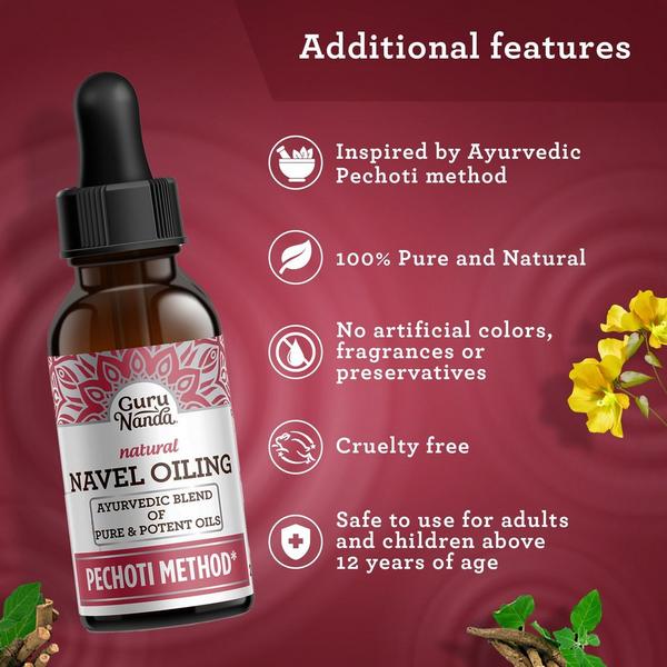 GuruNanda Ayurvedic Navel Oiling Blend with Castor Oil, Neem & Vitamin E #4