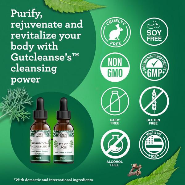 GuruNanda Herbal GutCleanse Digestive Wellness Support System #6