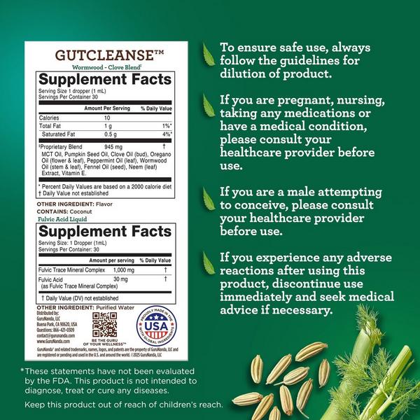 GuruNanda Herbal GutCleanse Digestive Wellness Support System #7
