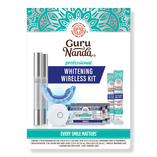GuruNanda Wireless LED Teeth Whitening Kit with Whitening Gel Pen #1