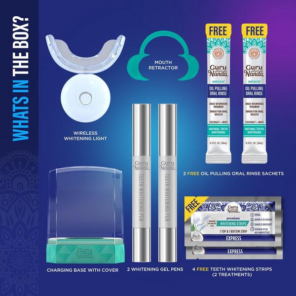 GuruNanda Wireless LED Teeth Whitening Kit with Whitening Gel Pen #2
