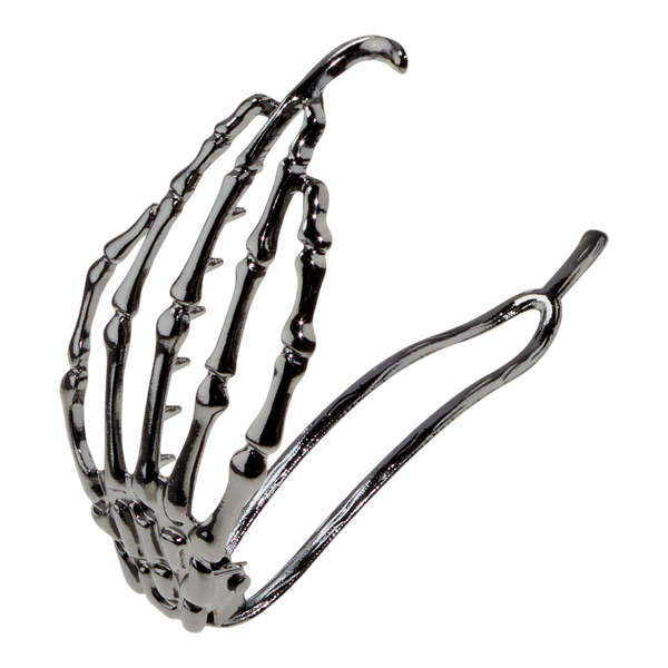 Conair Accessories Halloween Black Skeleton Hand Metal Hair Clip #2