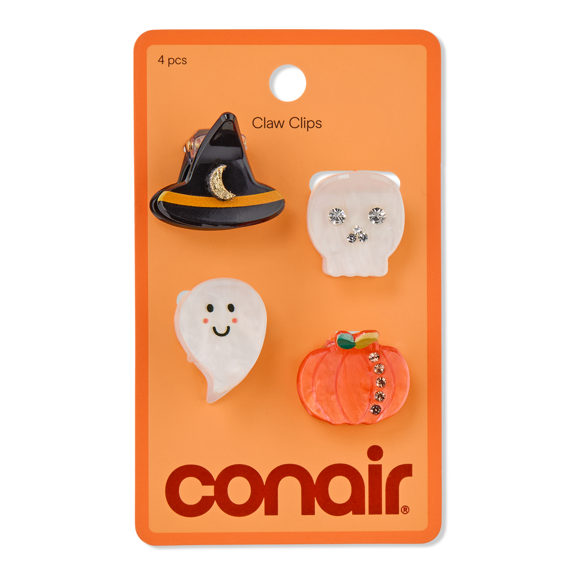 Conair Accessories Halloween Acrylic Mini Claw Clips 4 Pack #1