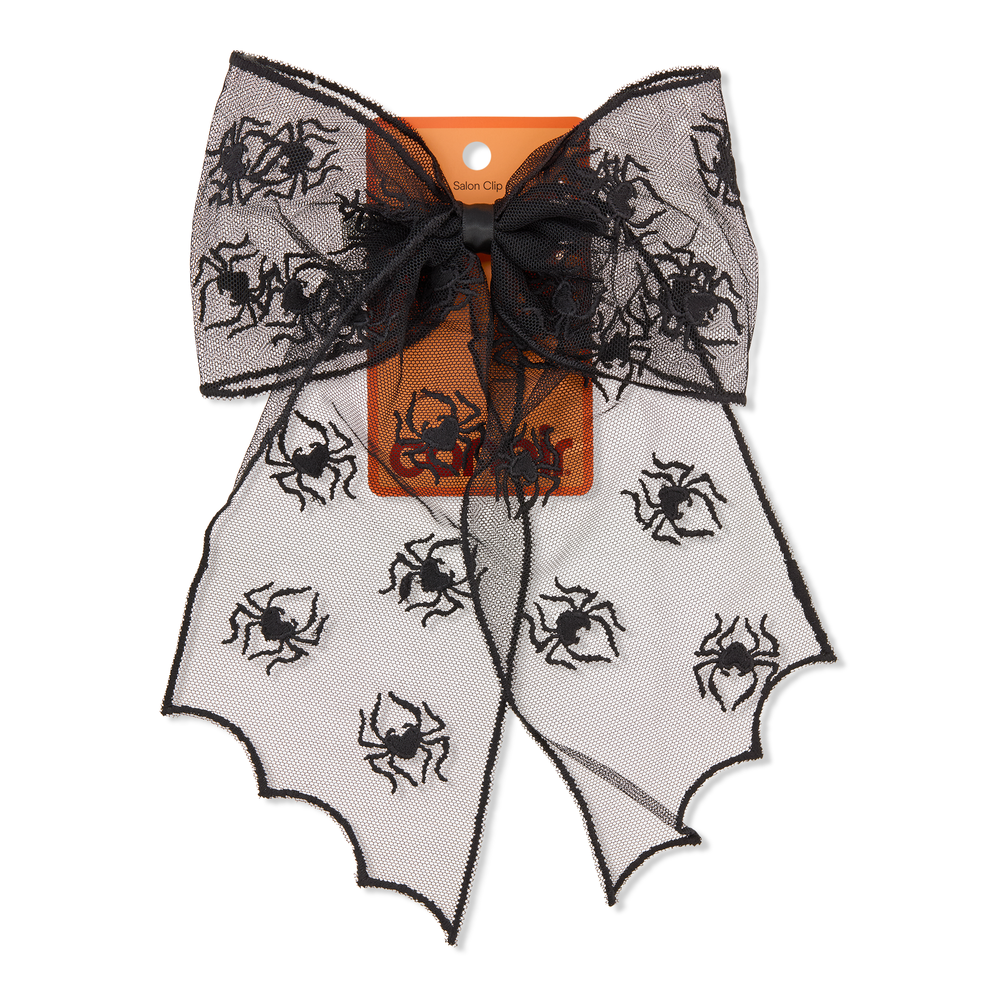 Conair Accessories Halloween Spider Bow Salon Clip in Black Mesh #1
