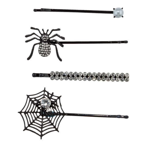 Conair Accessories Halloween Black Spider Bobby Pins 4 Pack #3